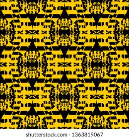 Art deco geometric abstract seamless pattern vector illustration