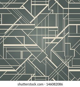 Art deco geometric pattern (1920's style) 