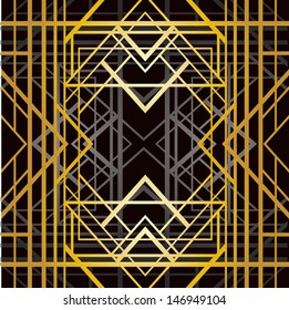 Art deco geometric pattern (1920's style) 