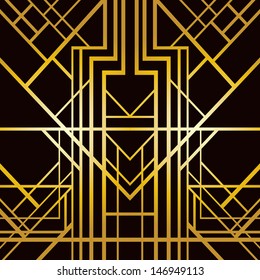 Art deco geometric pattern (1920's style) 