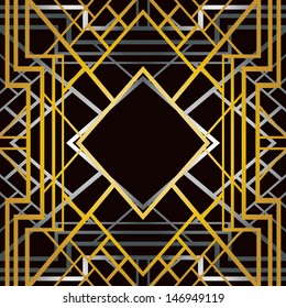 Art deco geometric pattern (1920's style) 