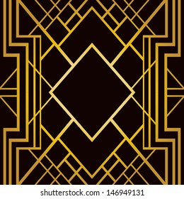 Art deco geometric pattern (1920's style) 