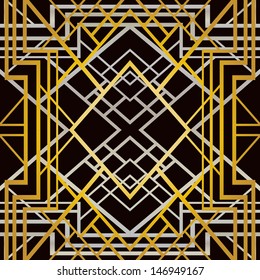 Art deco geometric pattern (1920's style) 
