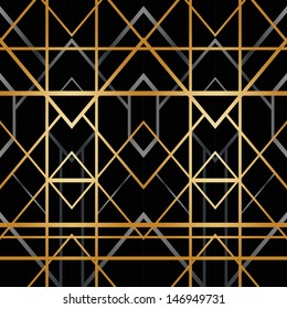 Art deco geometric pattern (1920's style)