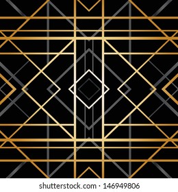 Art deco geometric pattern (1920's style)