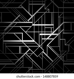 Art deco geometric pattern (1920's style) 