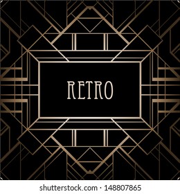 Art deco geometric pattern (1920's style) 