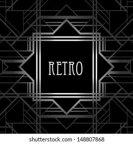 Art deco geometric pattern (1920's style) 