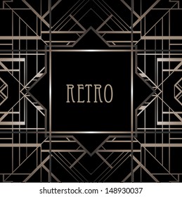 Art deco geometric pattern (1920's style) 