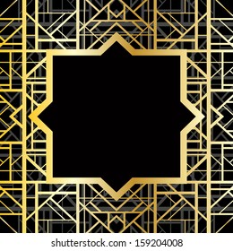 Art deco geometric pattern (1920's style)