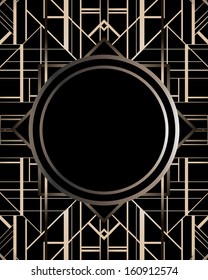 Art deco geometric pattern (1920's style) 