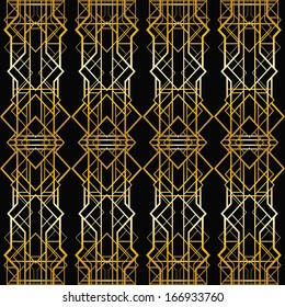 Art deco geometric pattern (1920's style)