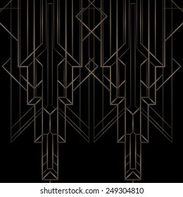 Art deco geometric pattern (1920's style) 