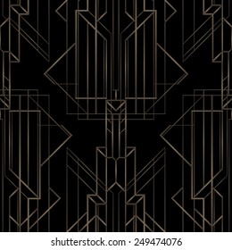 Art deco geometric pattern (1920's style) 