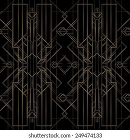 Art deco geometric pattern (1920's style) 