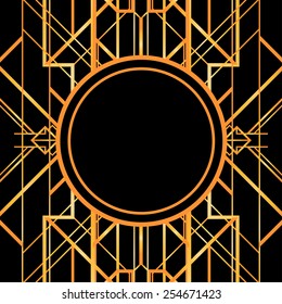 Art deco geometric pattern (1920's style)