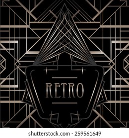 Art deco geometric pattern (1920's style) 