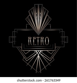 Art deco geometric pattern (1920's style) 