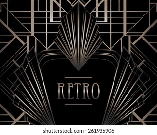 Art deco geometric pattern (1920's style) 