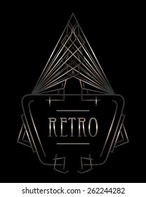 Art deco geometric pattern (1920's style) 