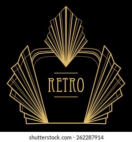 Art deco geometric pattern (1920's style) 
