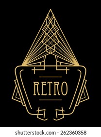 Art deco geometric pattern (1920's style) 