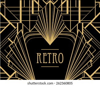 Art deco geometric pattern (1920's style) 