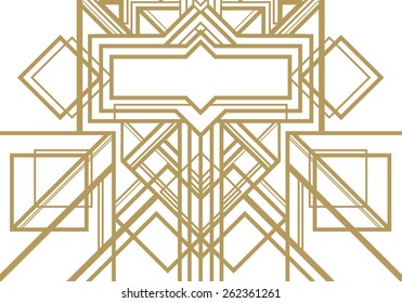Art deco geometric pattern (1920's style) 