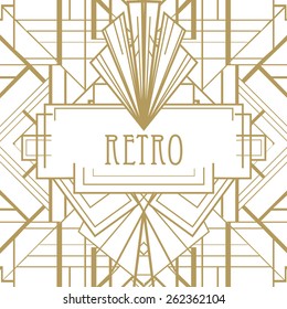 Art deco geometric pattern (1920's style) 