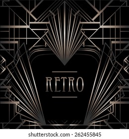 Art deco geometric pattern (1920's style) 