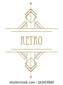 Art deco geometric pattern (1920's style) 