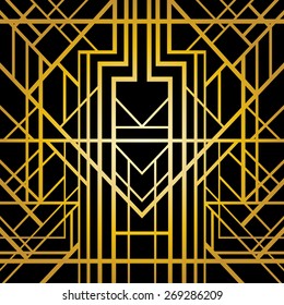Art deco geometric pattern (1920's style)