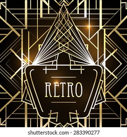 Art deco geometric pattern (1920's style)