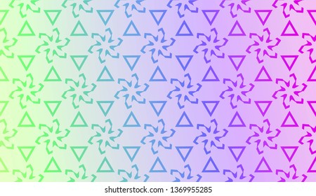 Art deco geometric pattern with Abstract Blurred Gradient Background. For Screen Cell Phone. Vector Illustration