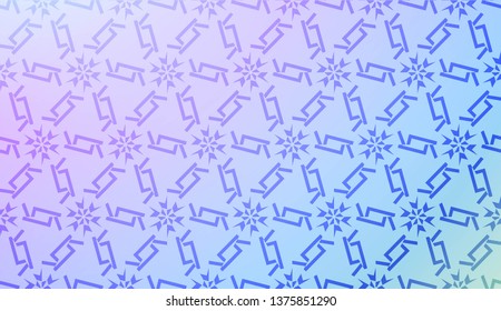 Art deco geometric pattern with Abstract Blurred Gradient Background. For Screen Cell Phone. Vector Illustration