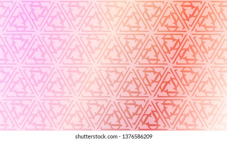 Art deco geometric pattern with Abstract Blurred Gradient Background. For Screen Cell Phone. Vector Illustration