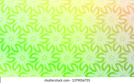 Art deco geometric pattern with Abstract Blurred Gradient Background. For Screen Cell Phone. Vector Illustration