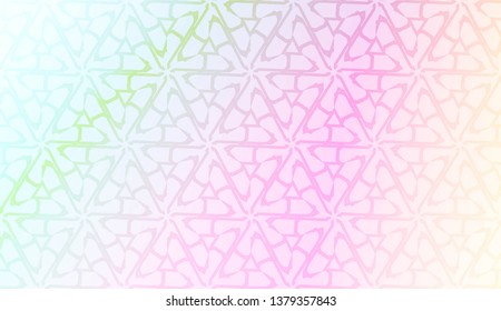 Art deco geometric pattern with Abstract Blurred Gradient Background. For Screen Cell Phone. Vector Illustration