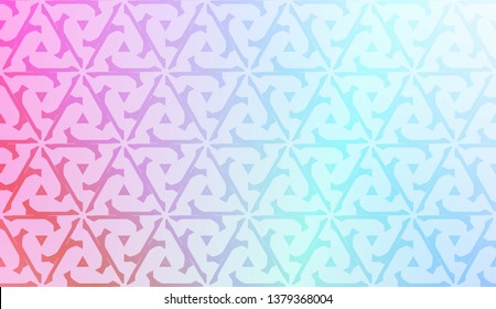 Art deco geometric pattern with Abstract Blurred Gradient Background. For Screen Cell Phone. Vector Illustration