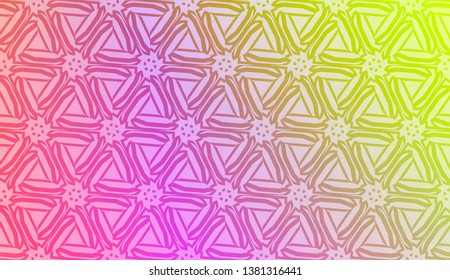 Art deco geometric pattern with Abstract Blurred Gradient Background. For Screen Cell Phone. Vector Illustration