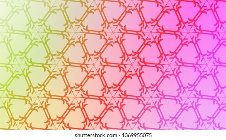 Art deco geometric pattern with Modern pastel color Gradient Design. For Greeting Card, Flyer, Poster, Brochure, Banner Calendar. Vector Illustration.