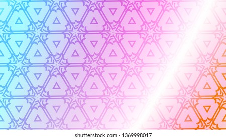 Art deco geometric pattern with Modern pastel color Gradient Design. For Greeting Card, Flyer, Poster, Brochure, Banner Calendar. Vector Illustration.