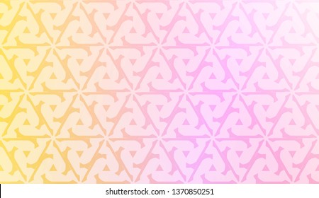 Art deco geometric pattern with Modern pastel color Gradient Design. For Greeting Card, Flyer, Poster, Brochure, Banner Calendar. Vector Illustration.