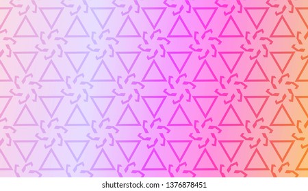 Art deco geometric pattern with Modern pastel color Gradient Design. For Greeting Card, Flyer, Poster, Brochure, Banner Calendar. Vector Illustration.