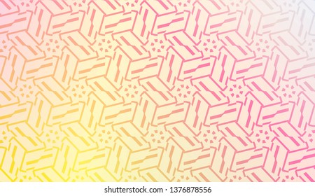 Art deco geometric pattern with Modern pastel color Gradient Design. For Greeting Card, Flyer, Poster, Brochure, Banner Calendar. Vector Illustration.