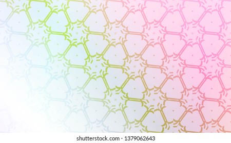Art deco geometric pattern with Modern pastel color Gradient Design. For Greeting Card, Flyer, Poster, Brochure, Banner Calendar. Vector Illustration.