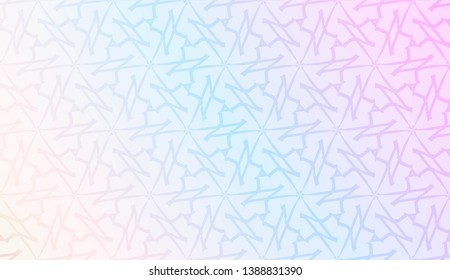 Art deco geometric pattern with Modern pastel color Gradient Design. For Greeting Card, Flyer, Poster, Brochure, Banner Calendar. Vector Illustration.