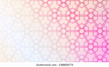 Art deco geometric pattern with Modern pastel color Gradient Design. For Greeting Card, Flyer, Poster, Brochure, Banner Calendar. Vector Illustration.
