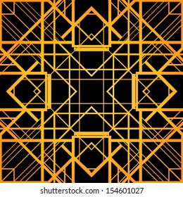 Art deco geometric patterned background (1920's style) 