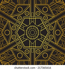 Art deco geometric patterned background (1920's style)